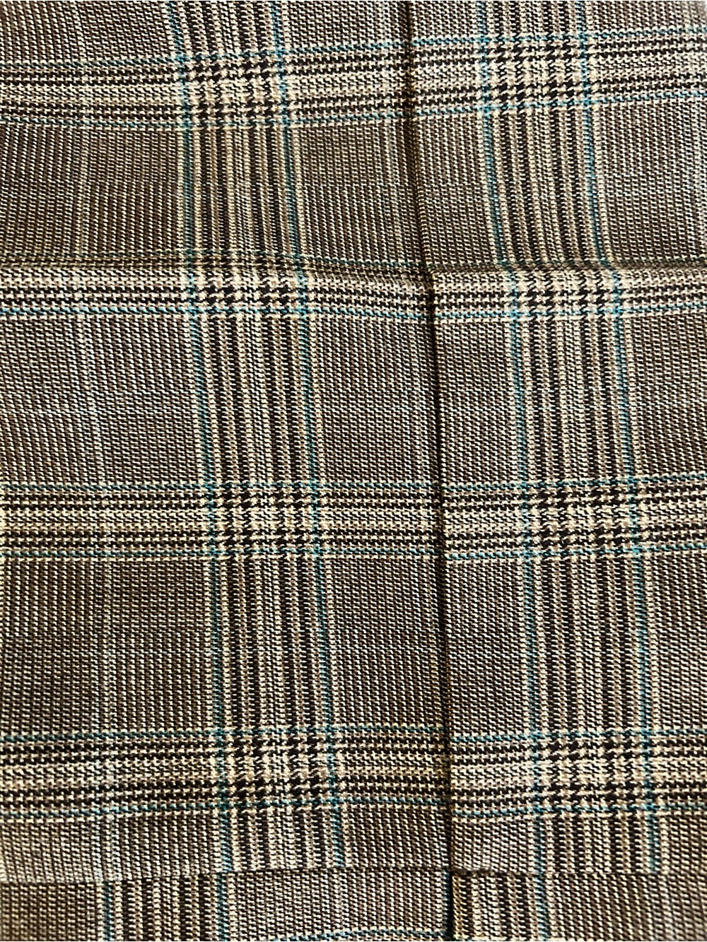 Plaid Brown Midi Culottes - Picture 6 of 6